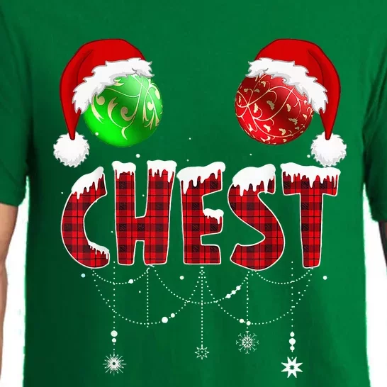 Chest Nuts Christmas Funny Matching Couple Chestnuts Pajama Set