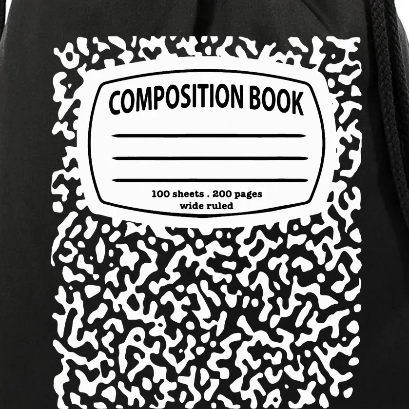 Composition Notebook Costume Matching Group Halloween Drawstring Bag