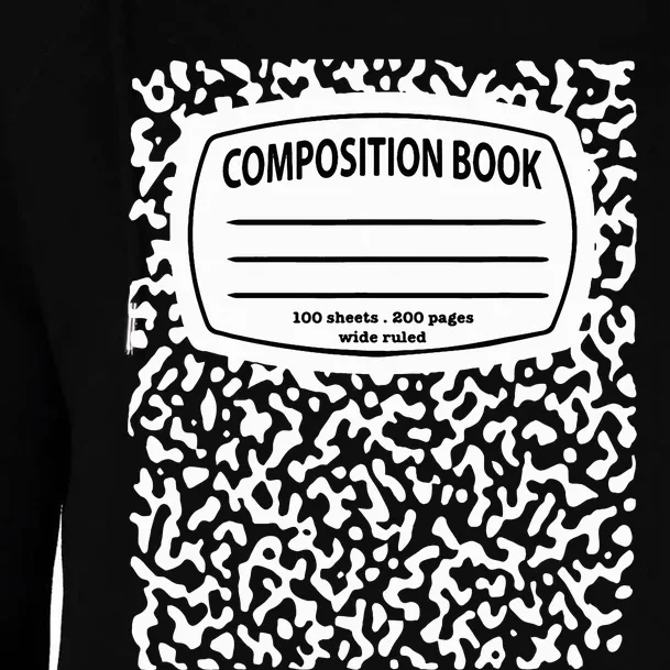 Composition Notebook Costume Matching Group Halloween Womens Funnel Neck Pullover Hood