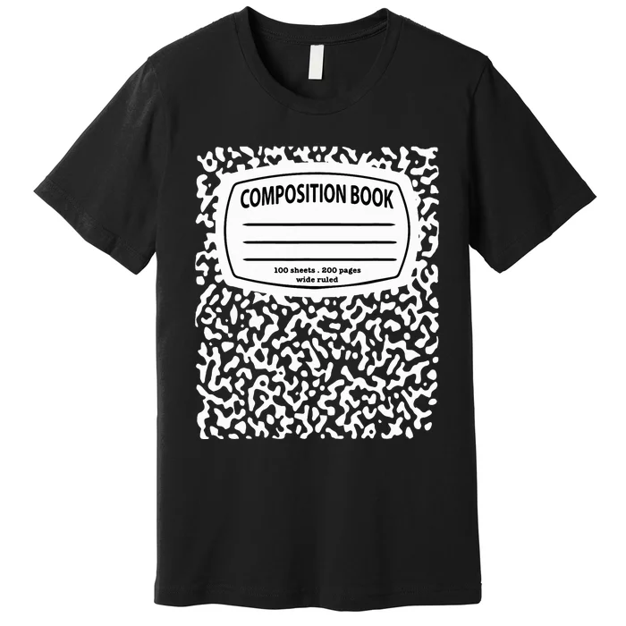 Composition Notebook Costume Matching Group Halloween Premium T-Shirt