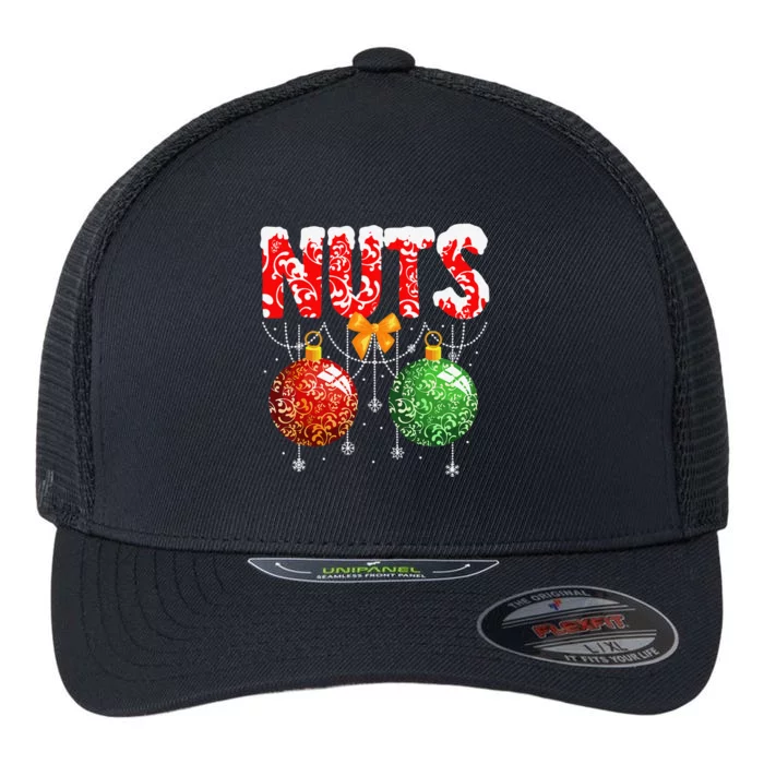 Chest Nuts Christmas Matching Couple Chestnuts Gift Flexfit Unipanel Trucker Cap