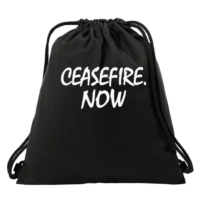 Ceasefire NOW Drawstring Bag