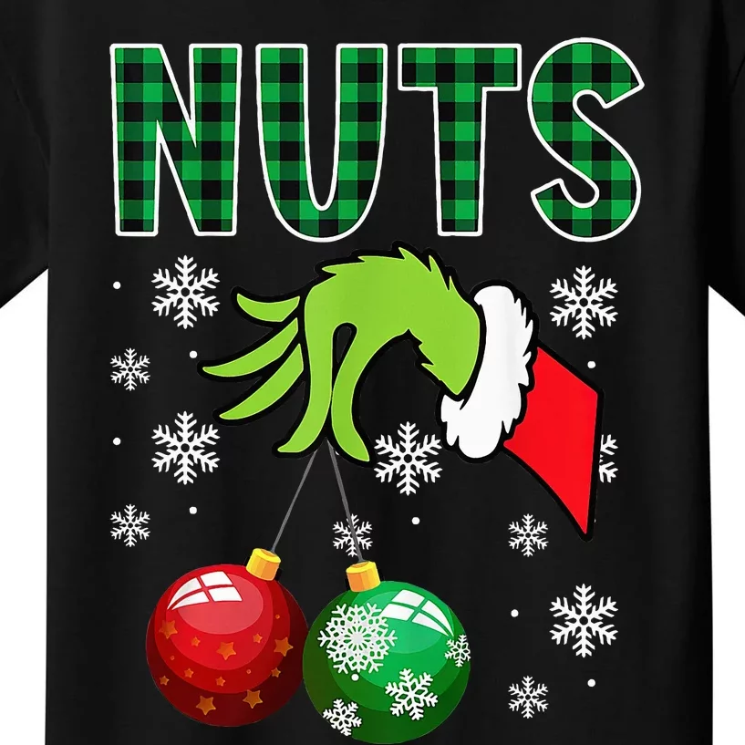 Chest Nuts Christmas Funny Matching Couple Chestnuts Kids T-Shirt