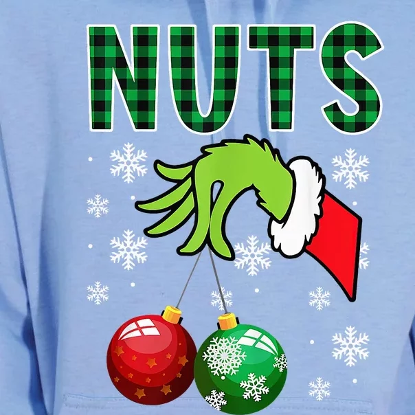 Chest Nuts Christmas Funny Matching Couple Chestnuts Unisex Surf Hoodie