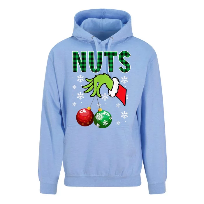 Chest Nuts Christmas Funny Matching Couple Chestnuts Unisex Surf Hoodie