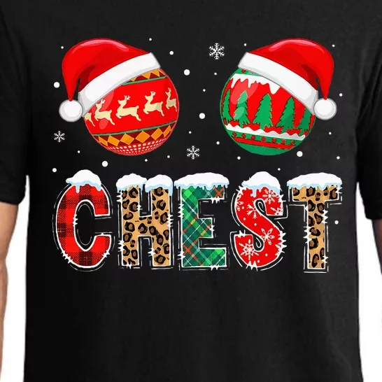 Chest Nuts Couple Christmas Pajama Gift Pajama Set