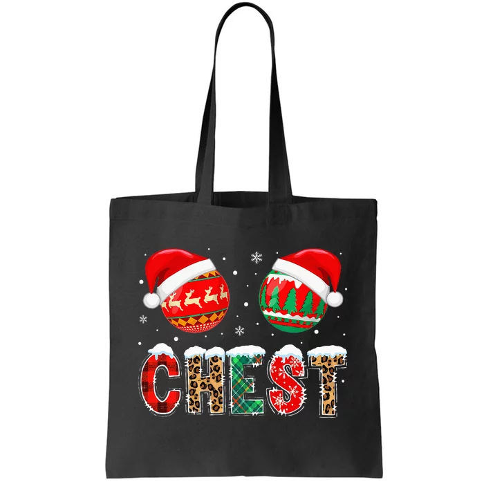 Chest Nuts Couple Christmas Pajama Gift Tote Bag