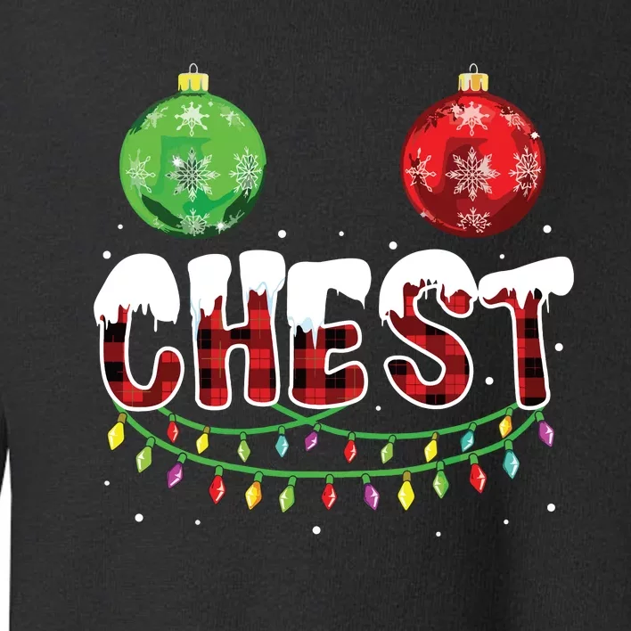 Chest Nuts Christmas Shirts Funny Matching Couple Chestnuts Toddler Sweatshirt