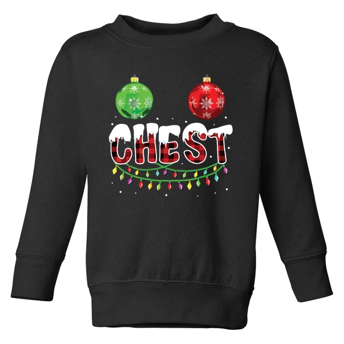 Chest Nuts Christmas Shirts Funny Matching Couple Chestnuts Toddler Sweatshirt