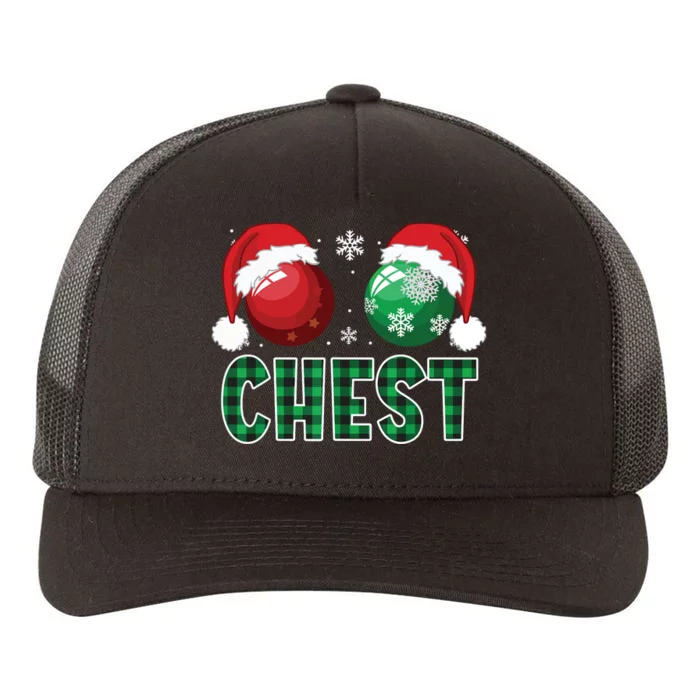 Chest Nuts Christmas Shirts Funny Matching Couple Chestnuts Yupoong Adult 5-Panel Trucker Hat