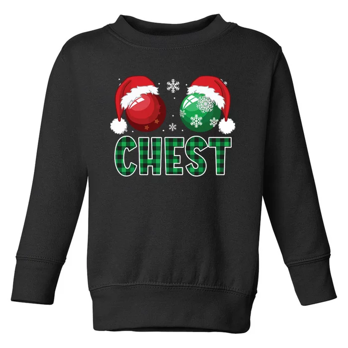 Chest Nuts Christmas Shirts Funny Matching Couple Chestnuts Toddler Sweatshirt