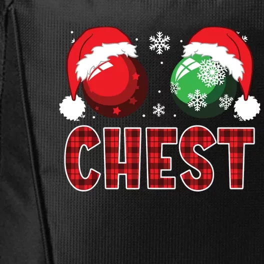 Chest Nuts Christmas Shirts Funny Matching Couple Chestnuts City Backpack