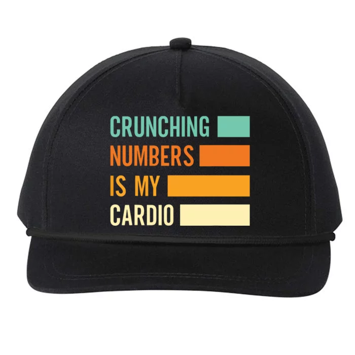 Crunching Numbers CPA Accounting Accountant Snapback Five-Panel Rope Hat