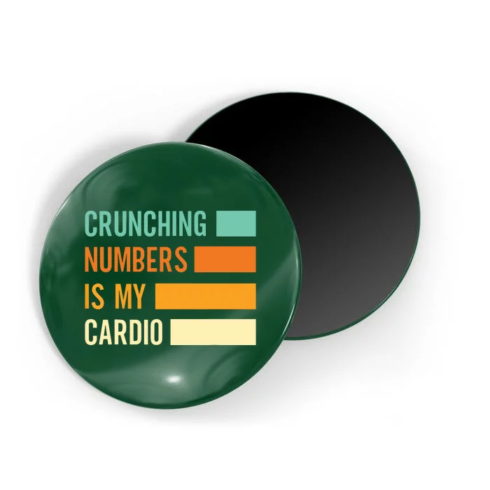 Crunching Numbers CPA Accounting Accountant Magnet