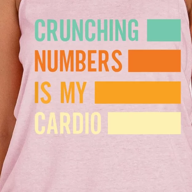 Crunching Numbers CPA Accounting Accountant Women's Knotted Racerback Tank