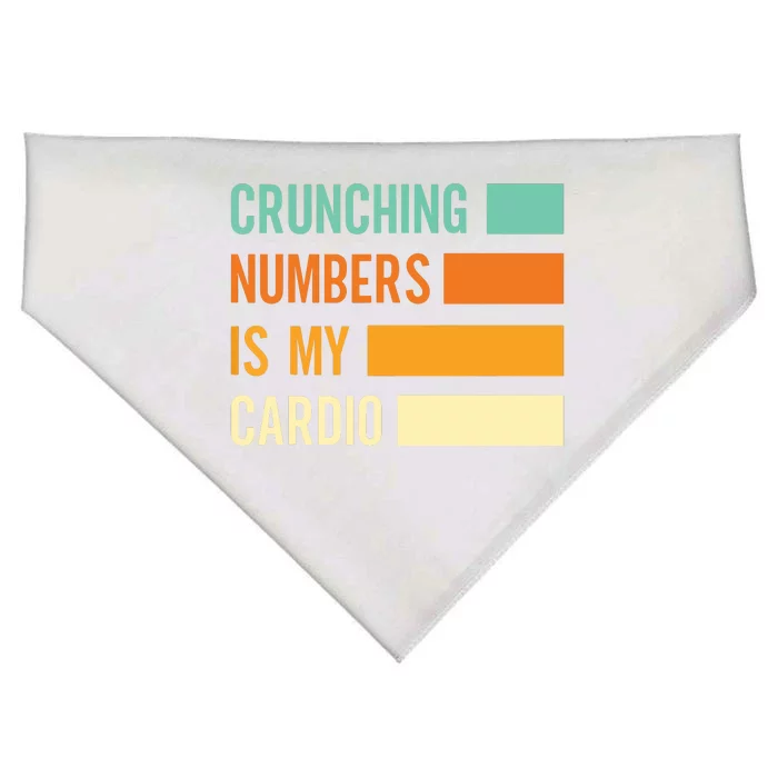 Crunching Numbers CPA Accounting Accountant USA-Made Doggie Bandana