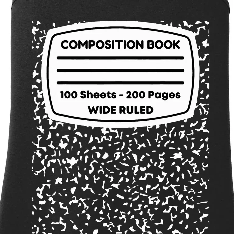 Composition Notebook Costume Matching Group Halloween Ladies Essential Tank