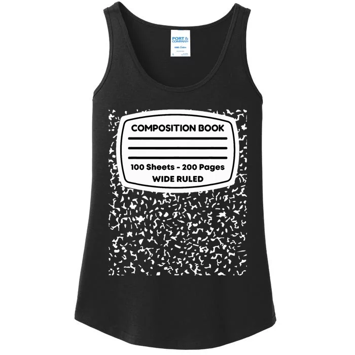 Composition Notebook Costume Matching Group Halloween Ladies Essential Tank