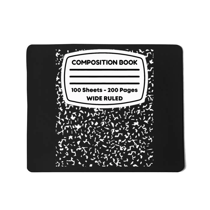 Composition Notebook Costume Matching Group Halloween Mousepad