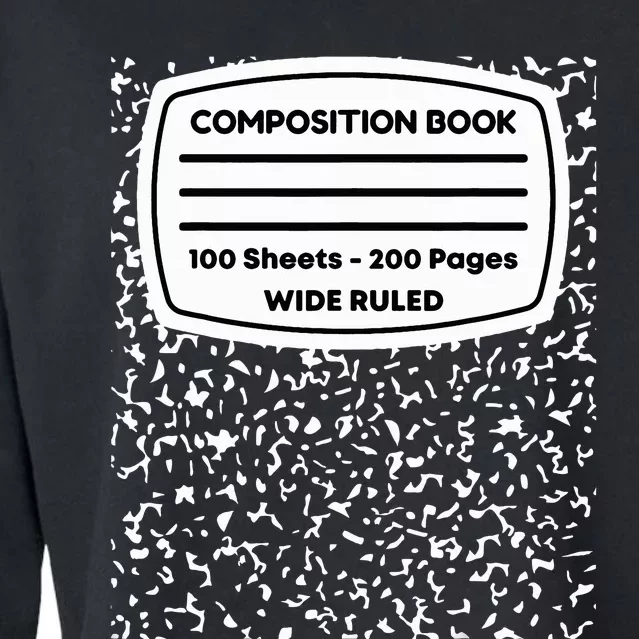 Composition Notebook Costume Matching Group Halloween Cropped Pullover Crew