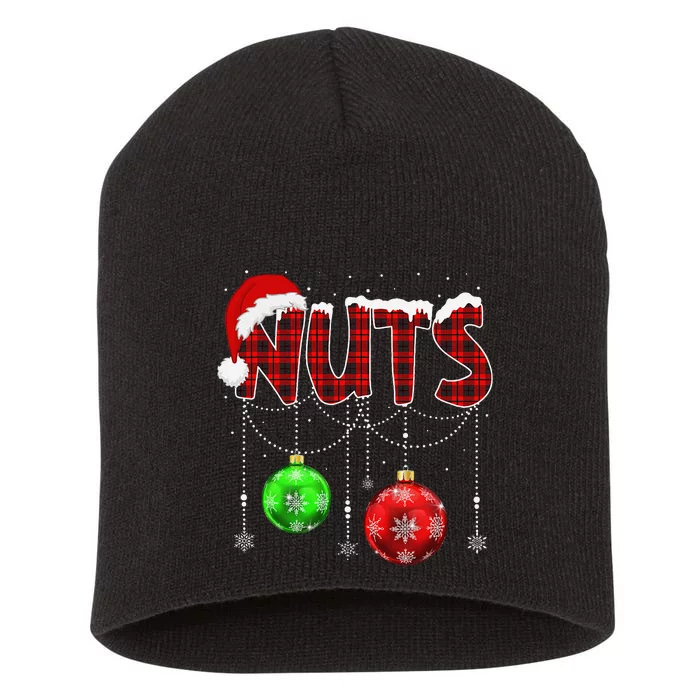 Chest Nuts Christmas Funny Matching Couple Chestnuts Short Acrylic Beanie