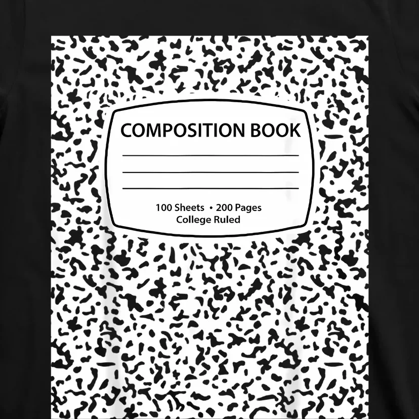 Composition Notebook Costume Matching Group Halloween T-Shirt