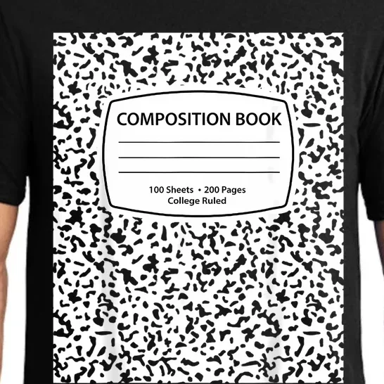 Composition Notebook Costume Matching Group Halloween Pajama Set