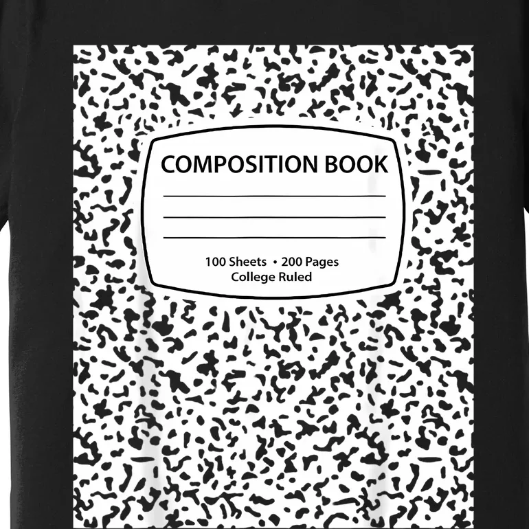 Composition Notebook Costume Matching Group Halloween Premium T-Shirt