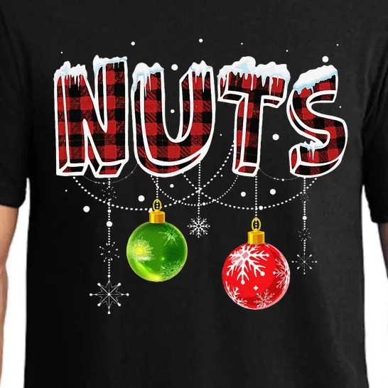 Chest Nuts Christmas Matching Couples Funny Outfit Chestnuts Pajama Set