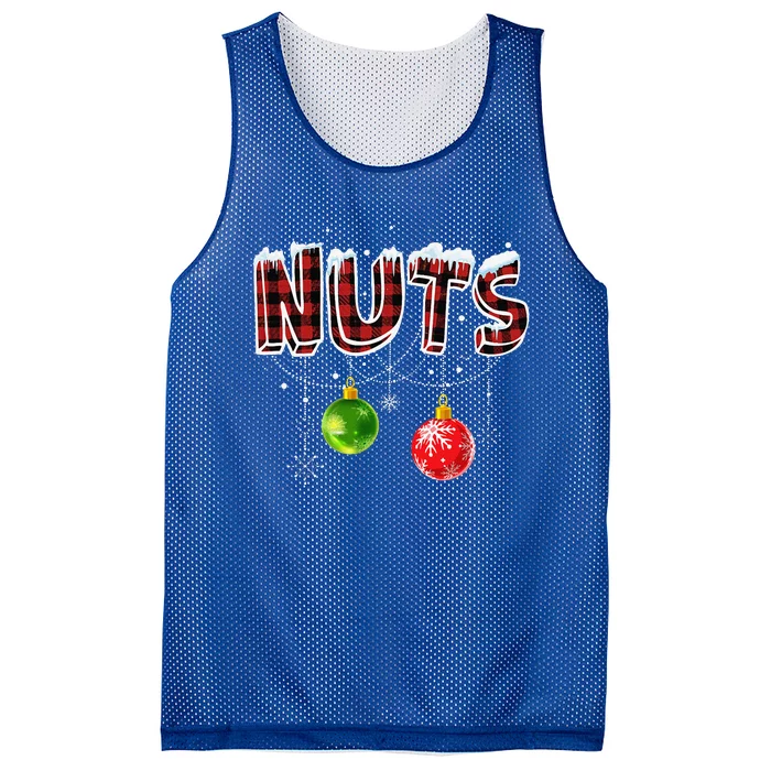 Chest Nuts Christmas Matching Couples Funny Outfit Chestnuts Mesh Reversible Basketball Jersey Tank