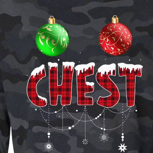 Chest Nuts Christmas Matching Couple Chestnuts Cropped Pullover Crew