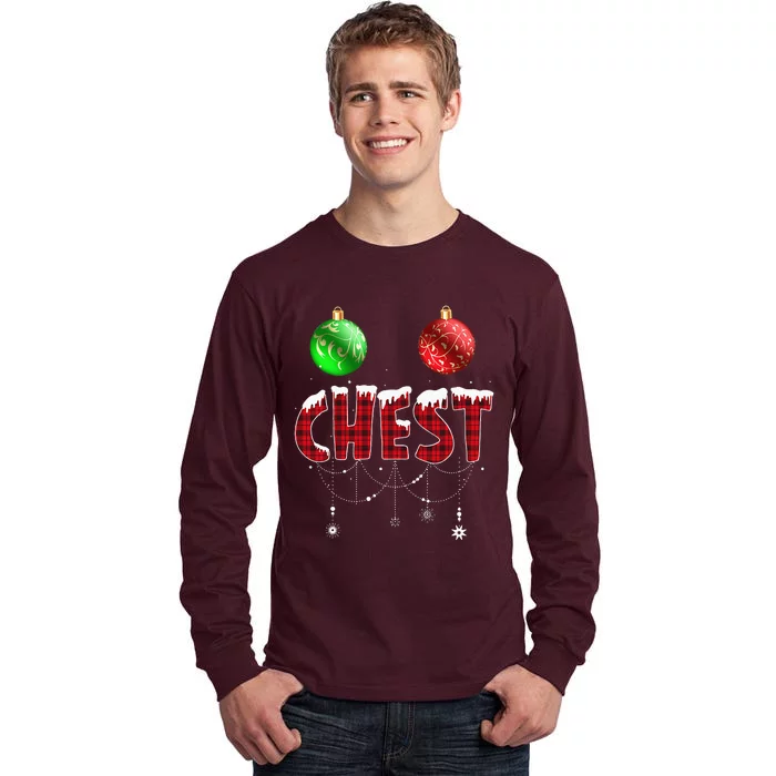 Chest Nuts Christmas Matching Couple Chestnuts Tall Long Sleeve T-Shirt