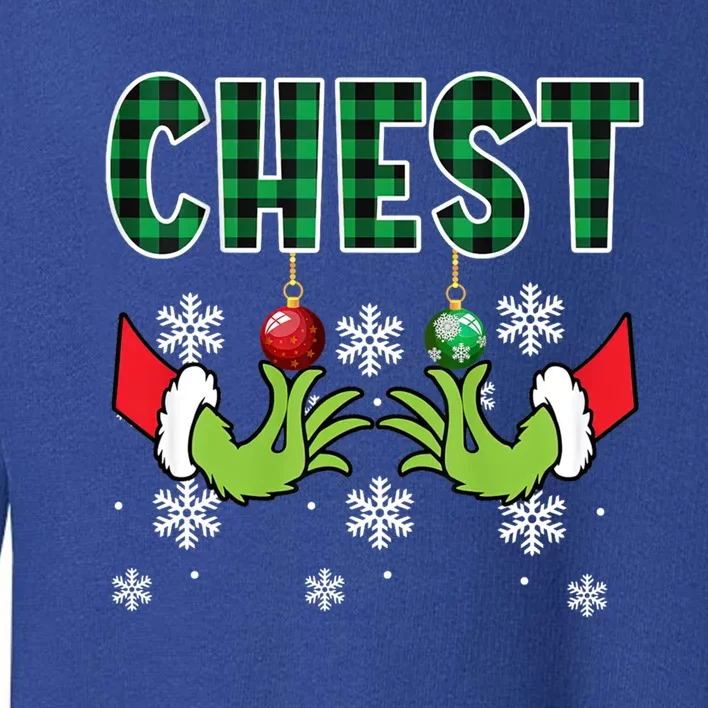 Chest Nuts Christmas Great Gift Funny Matching Couple Chestnuts Meaningful Gift Toddler Sweatshirt