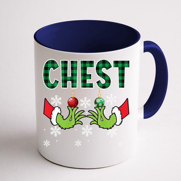 Chest Nuts Christmas Great Gift Funny Matching Couple Chestnuts Meaningful Gift Front & Back Coffee Mug