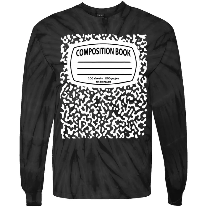 Composition Notebook Costume Matching Group Halloween Tie-Dye Long Sleeve Shirt