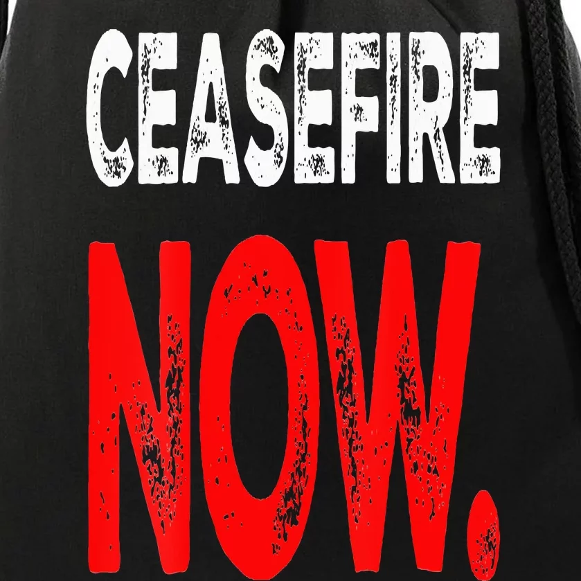 Ceasefire NOW Drawstring Bag