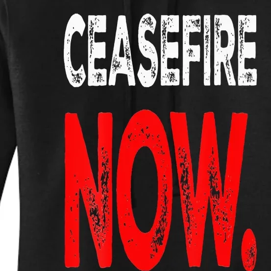 Ceasefire NOW Women's Pullover Hoodie