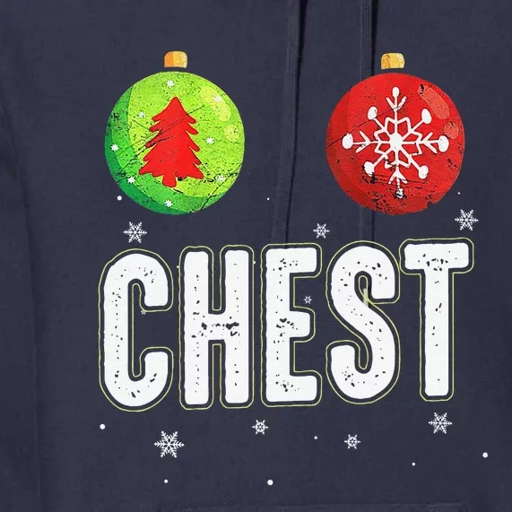 Chest Nuts Christmas Gift Funny Matching Couple Chestnuts Gift Premium Hoodie