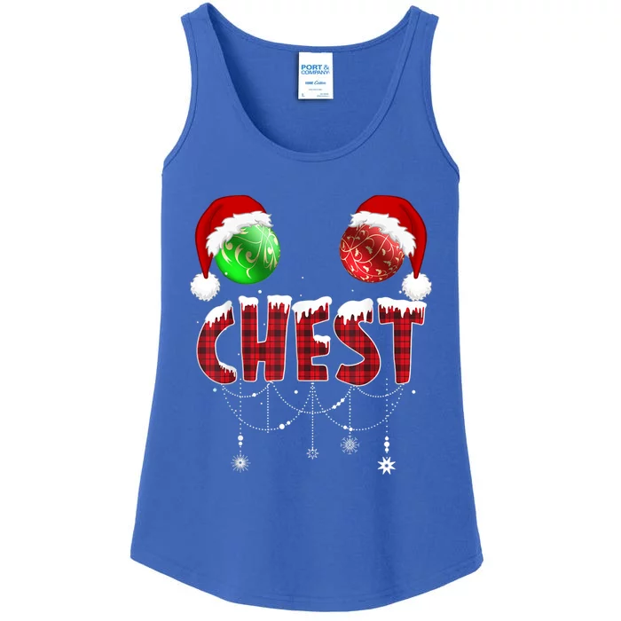 Chest Nuts Christmas Gift Funny Matching Couple Chestnuts Gift Ladies Essential Tank