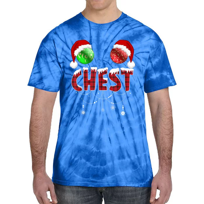 Chest Nuts Christmas Gift Funny Matching Couple Chestnuts Gift Tie-Dye T-Shirt