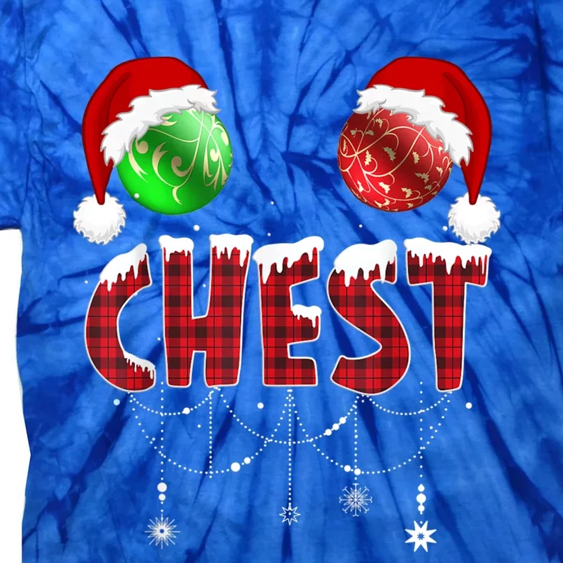 Chest Nuts Christmas Gift Funny Matching Couple Chestnuts Gift Tie-Dye T-Shirt