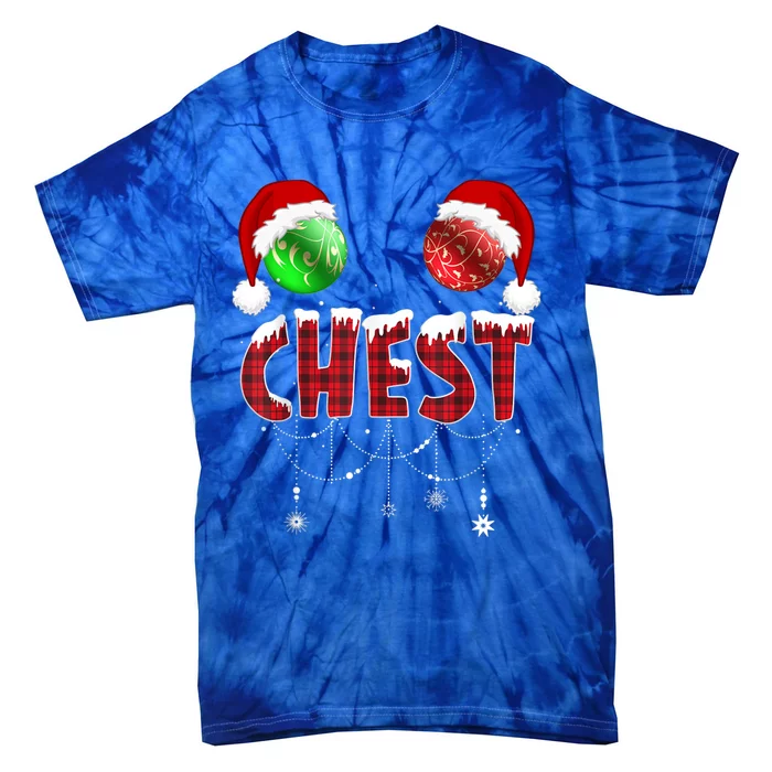 Chest Nuts Christmas Gift Funny Matching Couple Chestnuts Gift Tie-Dye T-Shirt