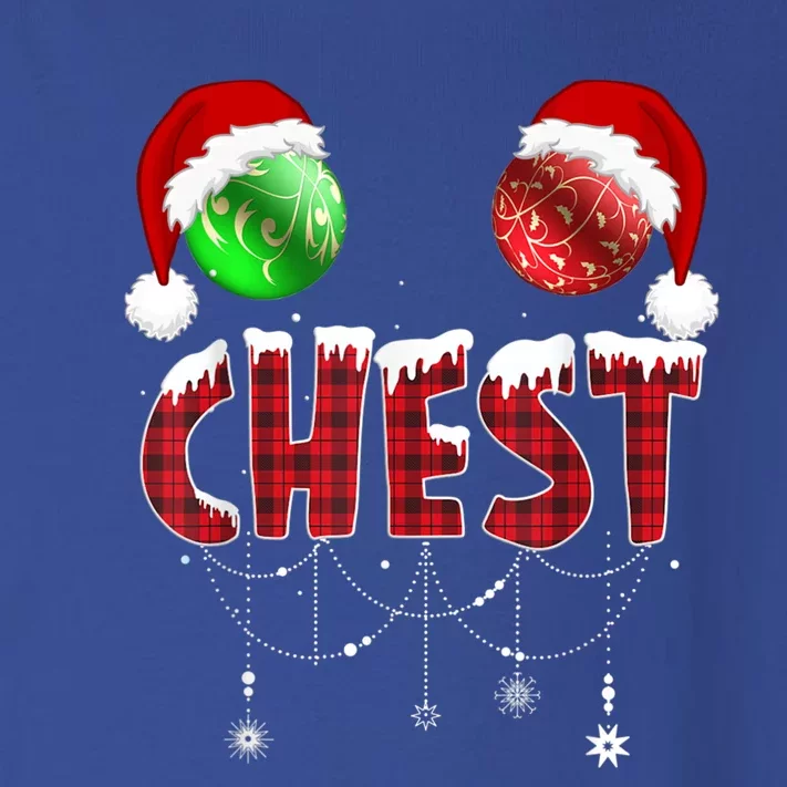 Chest Nuts Christmas Gift Funny Matching Couple Chestnuts Gift Toddler Long Sleeve Shirt