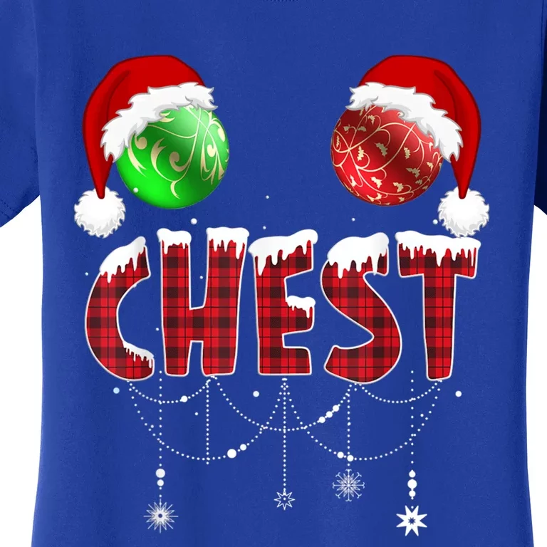 Chest Nuts Christmas Gift Funny Matching Couple Chestnuts Gift Women's T-Shirt