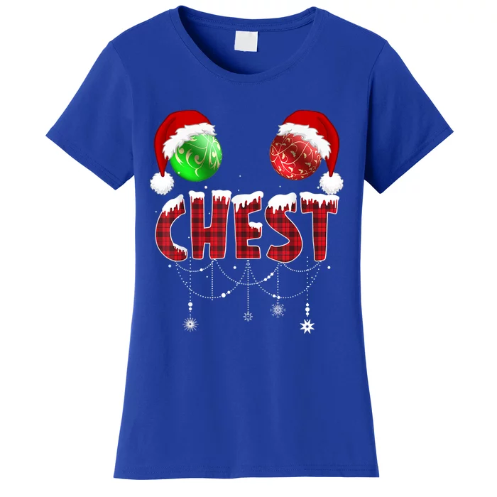 Chest Nuts Christmas Gift Funny Matching Couple Chestnuts Gift Women's T-Shirt