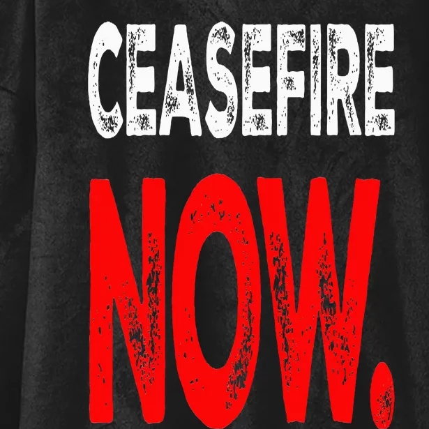 Ceasefire NOW Hooded Wearable Blanket