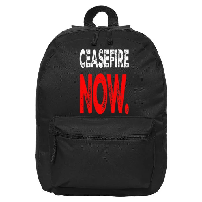 Ceasefire NOW 16 in Basic Backpack