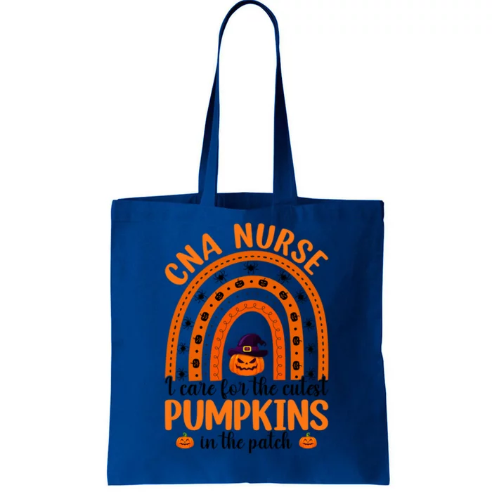 Cna Nurse Cutest Pumpkins Rainbow Halloween Spider Great Gift Tote Bag