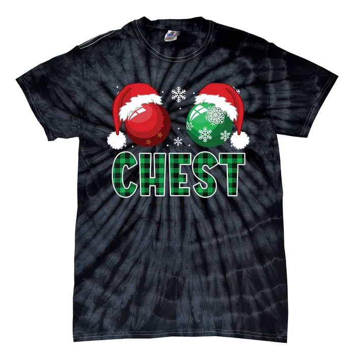 Chest Nuts Christmas Shirts Funny Matching Couple Chestnuts Tie-Dye T-Shirt