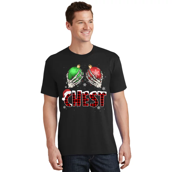 Chest Nuts Christmas Chestnuts Xmas Couple Matching Costume T-Shirt